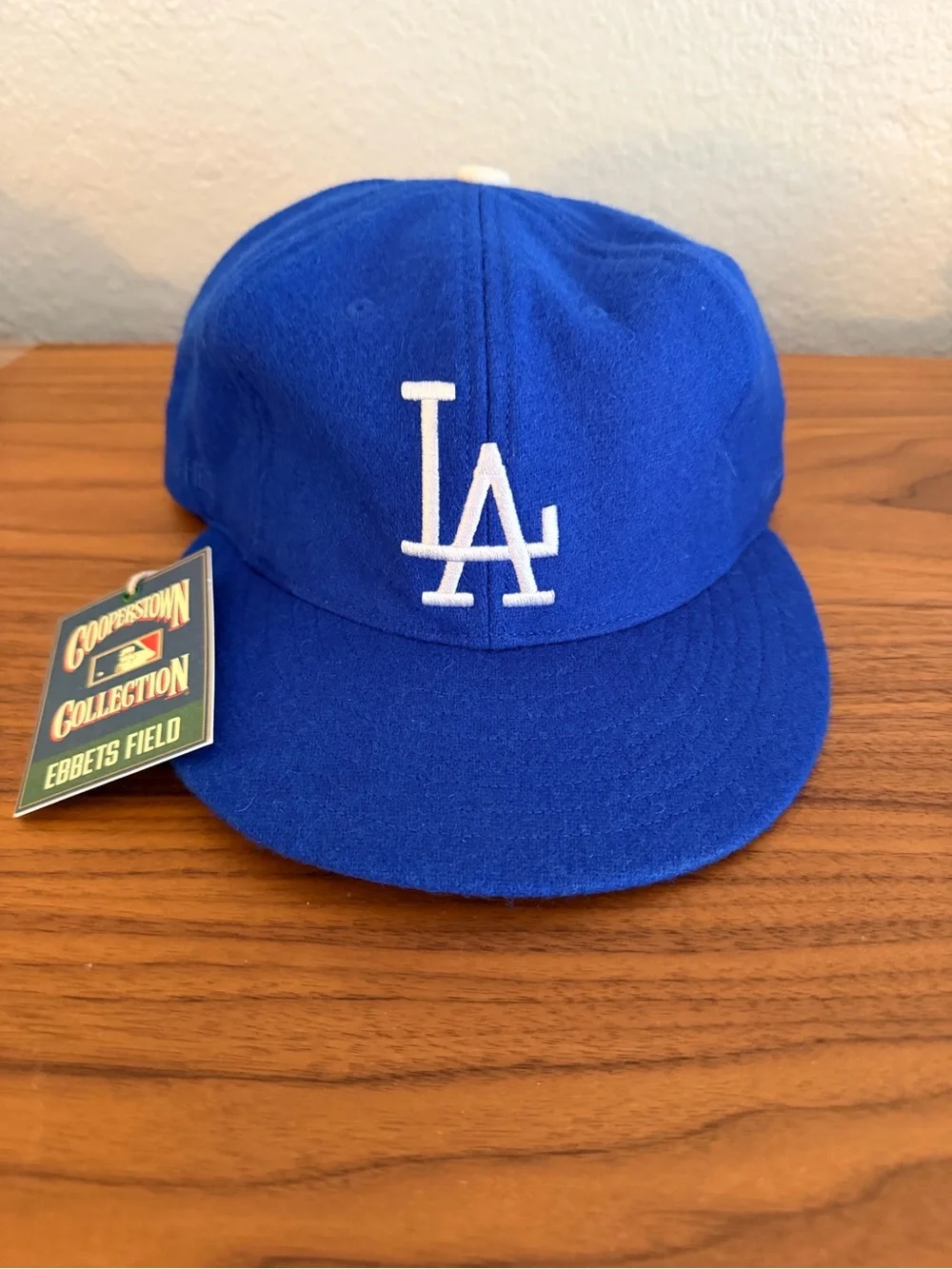 Ebbets Field Mitchell & Ness Felted Wool Blue LA Dodgers Adjustable Baseball Cap